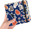 Square 4.8x4.8 inches 80gsm 96sheets/192 Pages Notebooks Blank Sketchbooks Travel Journal Pocket Hardcover Paint Writing Diary Memo Planner Cloth Cover. Line Ball Cat