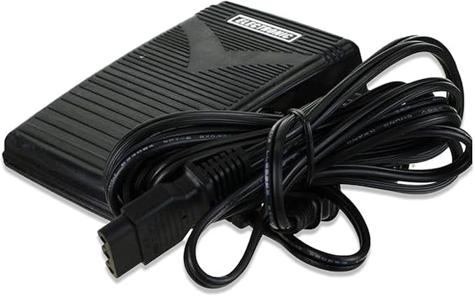 Foot Control Pedal with Cord #033770217 for JANOME 1000CPX Cover Pro, 1004, 104, 104D, 106, 108, 1017, 110, 1100DX, 1110DX Pro, 128, 1612, 1622, 1803, 1814, 1818, 1822