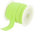 MECCANIXITY 1 Inch Single Fold Bias Tape Polyester Continuous Bulk Bias Tape for Sewing, Seaming Quilting Hemming Binding Crafts (Fluorescent Green 25 Yards)