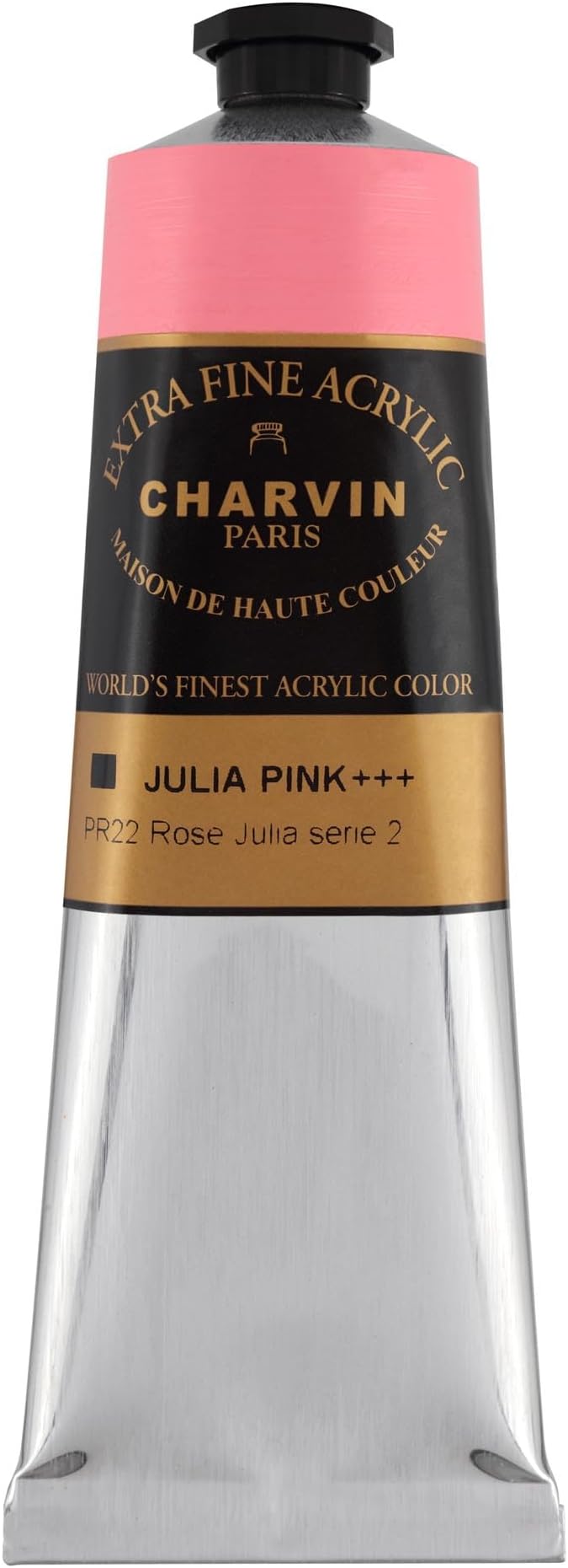 Charvin Extra Fine Professional Acrylic Paint - Eva's Pink, 150ml Tube, Triple-Milled, Lightfast Pigments, Open Stock Artist Acrylic Paints in Nature-Inspired Hues