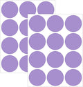 2" Round Large Colored Removable Stickers Labels - Purple,Pack of 300
