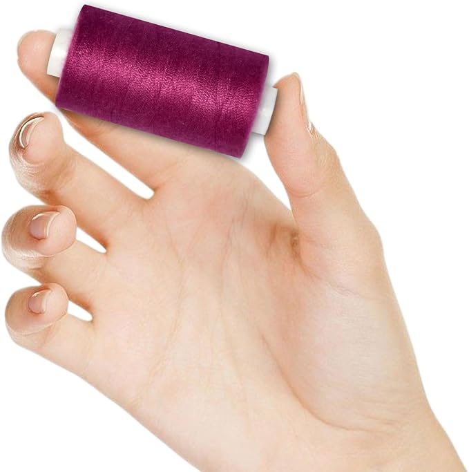 All Purpose Sewing Thread-2 Spools of Hand Polyester Sewing Thread for Sewing Machine for Hand and Machine Sewing(Dark Plum, 2 spools)