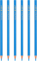 PATIKIL Sky Blue Colored Pencils Set,6 Pcs Oil Color Pencils Wooden Coloring Drawing Pencil for Artists Art Painting