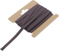 MECCANIXITY 1/4 Inch Double Fold Bias Tape Continuous Bulk Cotton Bias Tape for Sewing Seaming Quilting Hemming Binding Crafts (Dark Brown 6 Yards)