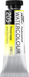 PHOENIX Professional Watercolor Paint Single Tube - 0.47 Fl Oz / 14ml - Phoenix Lemon