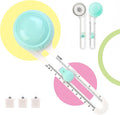 Circle Paper Cutters，Adjustable Rotary Circle Cutter，Circular Cardboard Circle Cutter with 3 Replaceable Blades, Trimmer Scrapbooking Tools，DIY Craft Cutting Tools Green