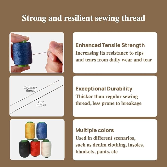 Eliongpu 72Pcs Big Eye Steel Sewing Needles Kit, Stainless Steel Sewing Tool Set, Portable DIY Hand Made Craft Set Threader and Needle Repair Kit for Beginners Hand Sewing