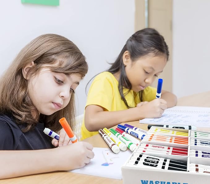 Rarlan Washable Markers Bulk, Markers for Kids, Bulk pack, 8 Colors, 160 Count