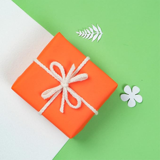 RUSPEPA Orange Kraft Paper Roll - 18 inches x 100 feet - Recyclable Paper Perfect for for Crafts, Art, Wrapping, Packing, Postal, Shipping, Dunnage & Parcel