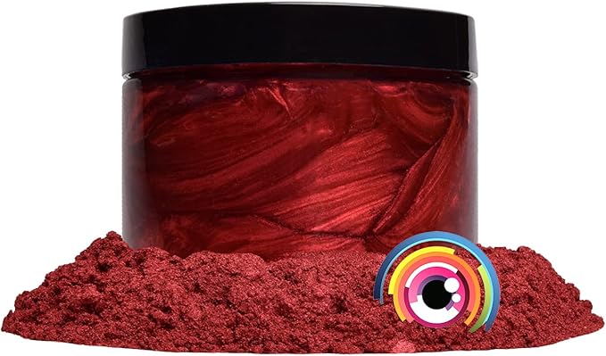 Eye Candy Pigments Premium True Red Mica Powder - Yamagata Red (50gr) - for Epoxy, Resin, Soap, Paint, Woodworking, Acrylic Pouring, Bath Bombs, Fishing Lures - DIY Arts and Crafts Additive