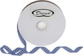 Gingham Ribbon 50 Yard Each Roll 100% Polyester Woven Edge (3/8" x 50 Yards, Royal Blue)