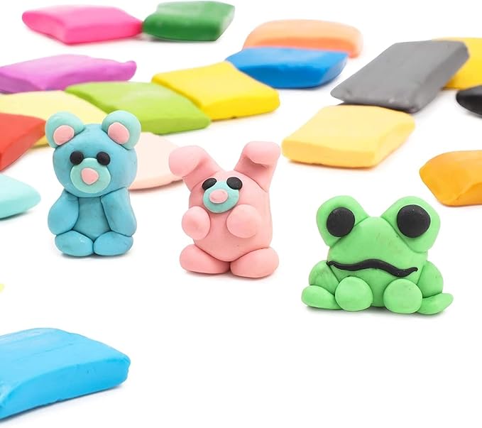 24 Colors Polymer Clay, Oven Bake Modeling for DIY Crafts