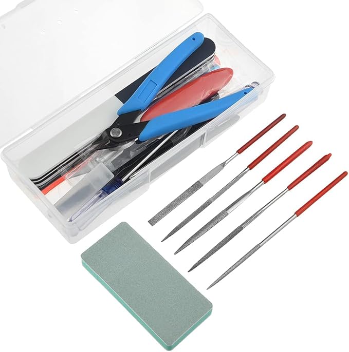 24Pcs Gundam Model Tools Kit Hobby Building Tools Modeler Basic Tools Craft Set for Car Model Building Repairing and Fixing