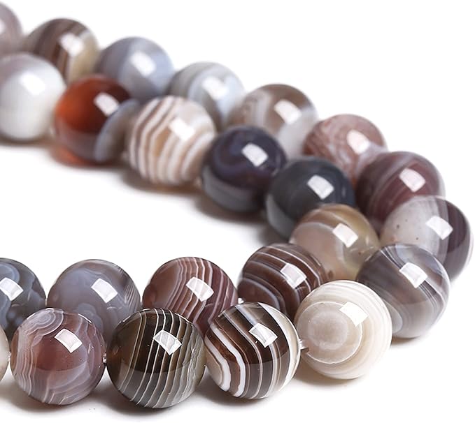 4MM 88PCS Natural Gemstone Stone Botswana Sardonyx Agate Beads for Jewelry Making DIY Bracelet