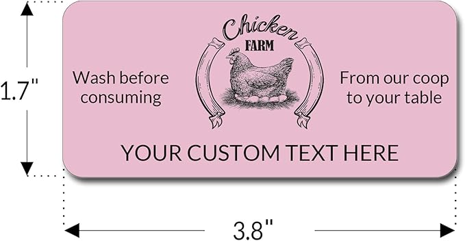 Made in USA-Custom Carton Stickers Labels for Egg, Personalized Egg Carton Sticker Label (egg carton label 5)