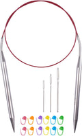Circular Knitting Needles 32inches/80cm,Size US 11(8mm) Stainless Steel Round Knitting Needles for Handmade Knitting DIY