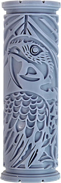 Macaw Clay Texture Roller (4") - Bird Set #01 - Embossing Pattern Roller for Polymer & Ceramic Clay, Pottery & Crafts