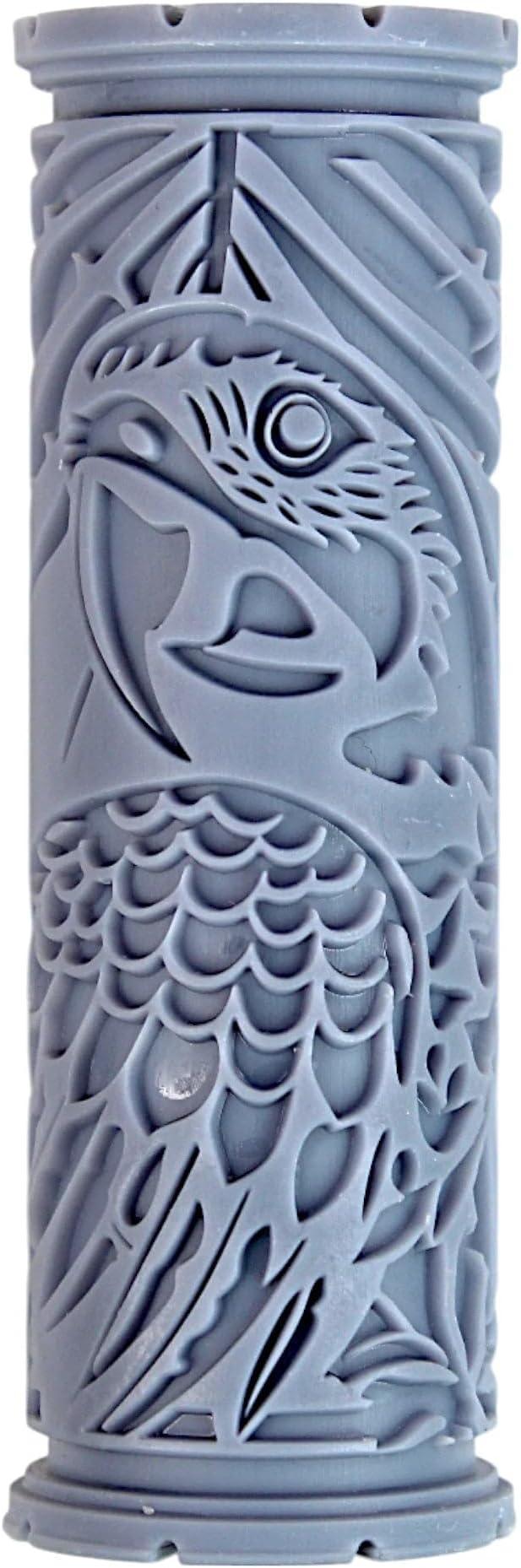 Macaw Clay Texture Roller (4") - Bird Set #01 - Embossing Pattern Roller for Polymer & Ceramic Clay, Pottery & Crafts