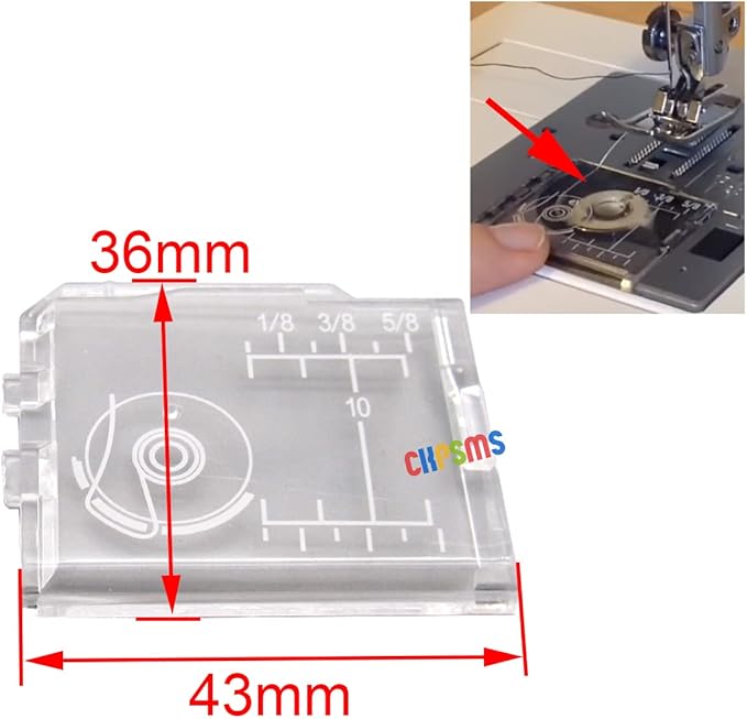 CKPSMS Brand - 2PCS #750036001 Slide Bobbin Cover Plate Compatible with JANOME New Home Elna Viking BABYLOCK