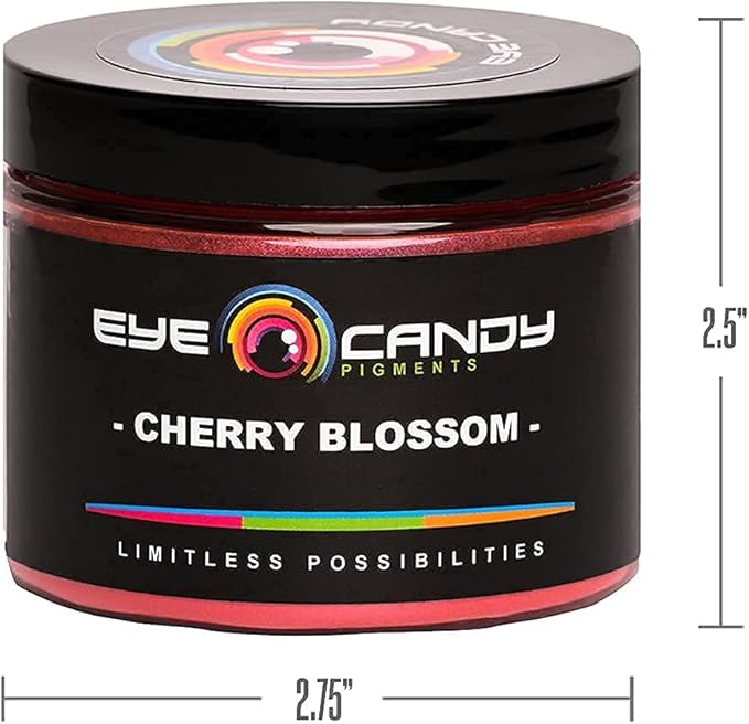 Eye Candy Pigments Premium Red Mica Powder - Cherry Blossom (50gr) - for Epoxy, Resin, Soap, Paint, Woodworking, Acrylic Pouring, Bath Bombs, Fishing Lures - DIY Arts and Crafts Additive