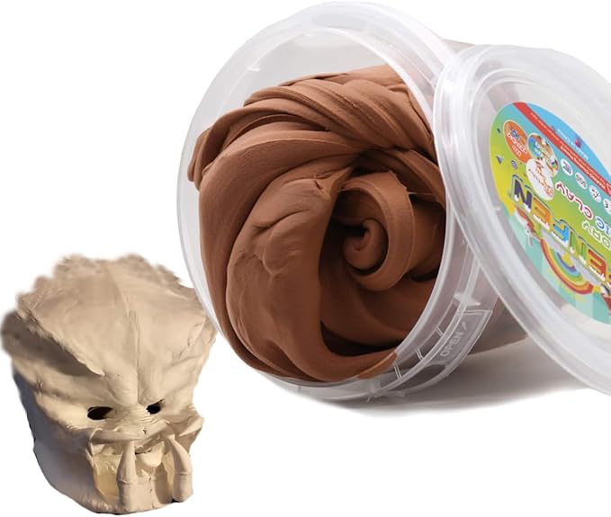 Air Dry Modeling Clay 10.5 oz Modelable Cosplay Foam Clay Ultra Light Magic Clay Colors Art Craft Kit (Brown)
