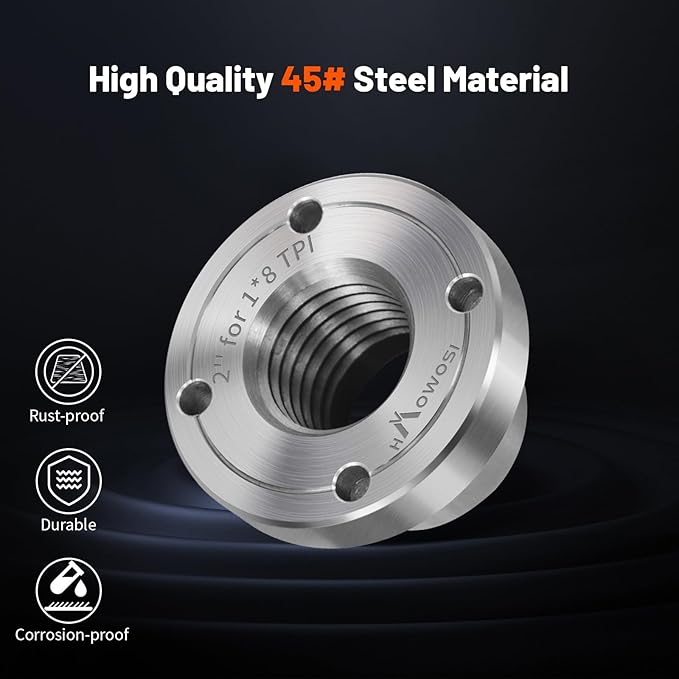 2" Steel Wood Lathe Faceplate,Faceplate for Wood Lathe,Lathe Face Plate Fit for 1" x 8TPI Spindle without Screwchuck