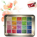 Color Shifting Watercolor Paint, Metallic Watercolor Paints Shifting Watercolor Painting Set, Shimmer Watercolor Paints Pearlescent Watercolor Paint Set (A_Large 20 Colors)