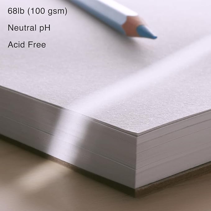 ARTISTIC EYE 9x12 Premium Sketch Book Set, 100 Sheets, Spiral Bound, 68lb (100gsm), Acid-Free Drawing Paper, Ideal for Beginners, Artists & Professionals (Set of 1)
