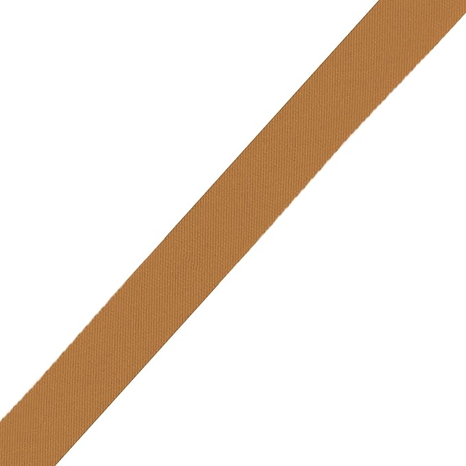 Mandala Crafts 55 Yards 1 Inch Camel Double Fold Bias Tape for Sewing - Bias Binding Tape for Quilting Binding, Hemming, Seam, and Fabric Piping