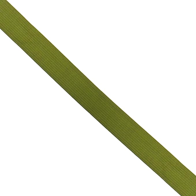 Mandala Crafts Wide 1/2 Inch Olive Elastic Bands Spool for Pants Waistbands Sewing and DIY Crafts, 88 YD Stretchy Flat Fabric Strap Knit Elastic Band for Wig