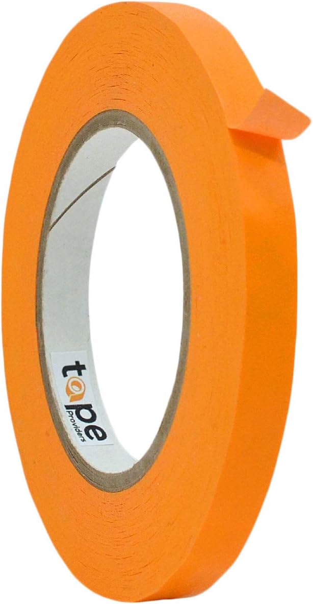 WOD CFTC6 Console Artist Tape Made in USA Orange, 1/2 inch x 60 yds. Flatback Paper Marking/Labeling Tape Residue Free, for Watercolor Paper to Prevent Tearing