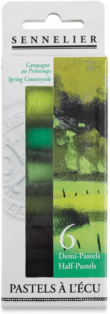 SENNELIER Extra-Soft Half Pastel 6 Stick Set, Set of 6, Spring