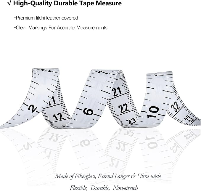 3m/120 Tape Measure Body Measuring Tape for Body Cloth Tape Measure for Sewing Fabric Tailors Medical Measurements Tape Dual Sided Cloth Tailor Craft Ruler Retractable(Pink)