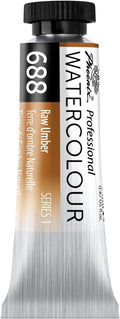 PHOENIX Professional Watercolor Paint Single Tube - 0.47 Fl Oz / 14ml - Raw Umber
