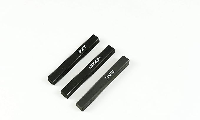 Pacific Arc Compressed Charcoal Sticks Soft 12 Pack for Drawing, Sketching, and Shading