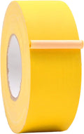 WOD GTC12 Gaffer Tape, Yellow Low Gloss Finish Film, 2.5 inch x 60 ft. Residue Free, Non Reflective Cloth Fabric, Secure Cords, Water Resistant, Photography, Filming Backdrop, Production