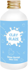 200ml Air Dry Clay Varnish，Air Dry Clay Sealant for Airdry Clay，Air Dry Clay Glaze Can Not Only Used to Prevent Clay Cracking, Scratches, and Wear,It Can Also Having a Glossy Glaze Effect (Gloss)