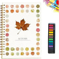 Water Color Workbook, Beginner-Friendly Watercolor Workbook, Watercolor Books, Nature Scenes Paint Set Art Crafts, with 12 Colors Paint Set with Paint Brush (E)