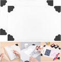 BAOFALI 2Pcs/Set Non-Stick Craft Mat; Heat Resistant Media Surface Mat with Weighted Reinforced Corners for All Stamping, Ink Blending, Stenciling Scrapbooking Craft Projects (15.75x10.24inch)