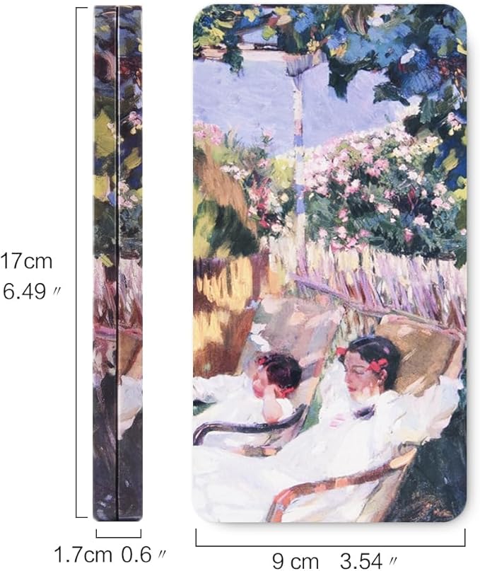 Portable Watercolor Tins Paint Palette with 40Pcs Empty Half Pans and Magnetic Squares, Small Travel Metal Paint Box with Acrylics Painting Art Drawing.Garden
