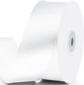 1-1/2" x 50 Yards Satin Ribbon - White Silk Ribbon with Spool - Ideal for Gift Wrapping, Floral Bouquets, Crafts, Wedding Party Decorations, Christmas and Sewing Projects