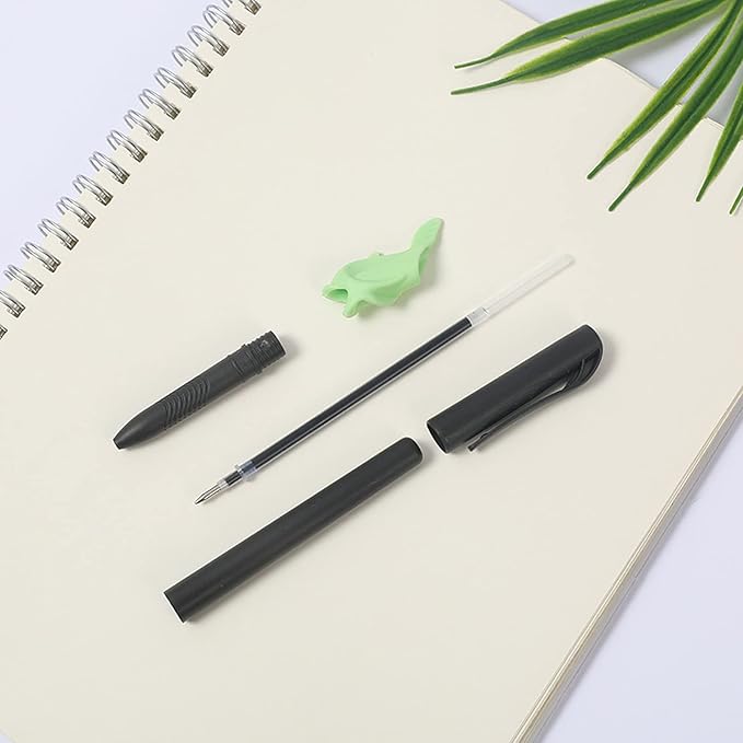 WINBOB 20 Pcs Magic Pens & Refills for Reusable Magic Practice Copybook, Drawing Pen of Invisible Ink, with Writing Training Aid Pencil Grip