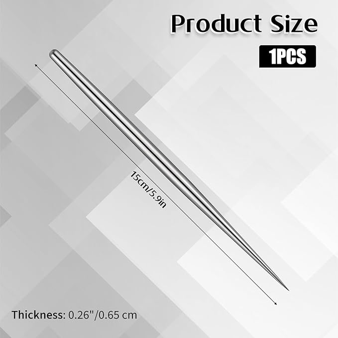 1 PCS Clay Needle Tools Stainless Steel Pottery Tools Polymer Clay Sculpting Tool Sculpting Ceramics Pottery Carving Tool for Dotting Sewing Modeling Carving 5.9 Inch Air Dry Clays Instrument