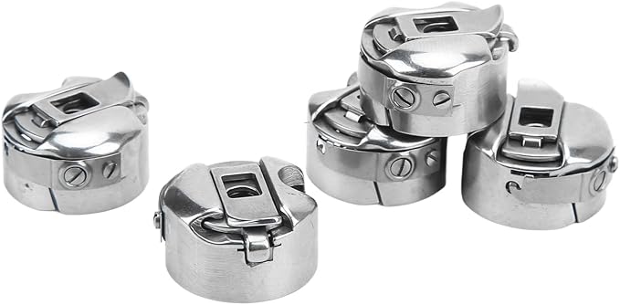 5Pcs Stainless Steel Sewing Machine Bobbin Case for Industrial Flat Car Sewing Machine