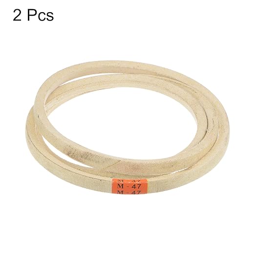 HARFINGTON 2pcs M47 Industrial Sewing Machine Belt 47" Outer Girth Rubber Triangle V-Belt