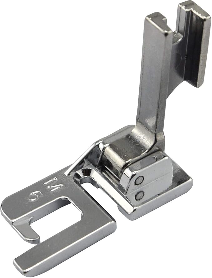 DREAMSTITCH P60971 High Shank 6mm Wide Flat Fell Seam Presser Foot for Babylock,Brother,Janome,Juki,Pfaff,Viking Sewing Machine P60971-H