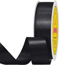 Double Face Black Satin Ribbon 7/8 inch X 100 Yards Polyester Black Ribbon for Gift Wrapping Very Suitable for Weddings Party Hair Bow Invitation Decorations and More