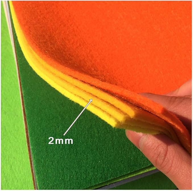 YYCRAFT Stiff Felt Sheets Thick Felt 9 Inch X 12 Inch - 30 Pcs Pack(15 Colors)