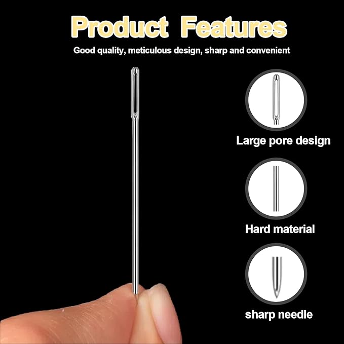 Wshxjzyay 37 Piece Sewing Tool Set, 37 Piece Sewing Kit Stainless Steel Needles, Portable DIY Hand Made Craft Set, Multi-Purpose Needle and Thread Kits