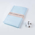 2 Yard Baby Blue Cotton Fabric, Natural Cotton Poplin Fabric by The Yard, 59 Inches Wide 100% Cotton Fabric, Soft Embroidery Muslin Quilting Material for Sewing Material Apparel Cloth